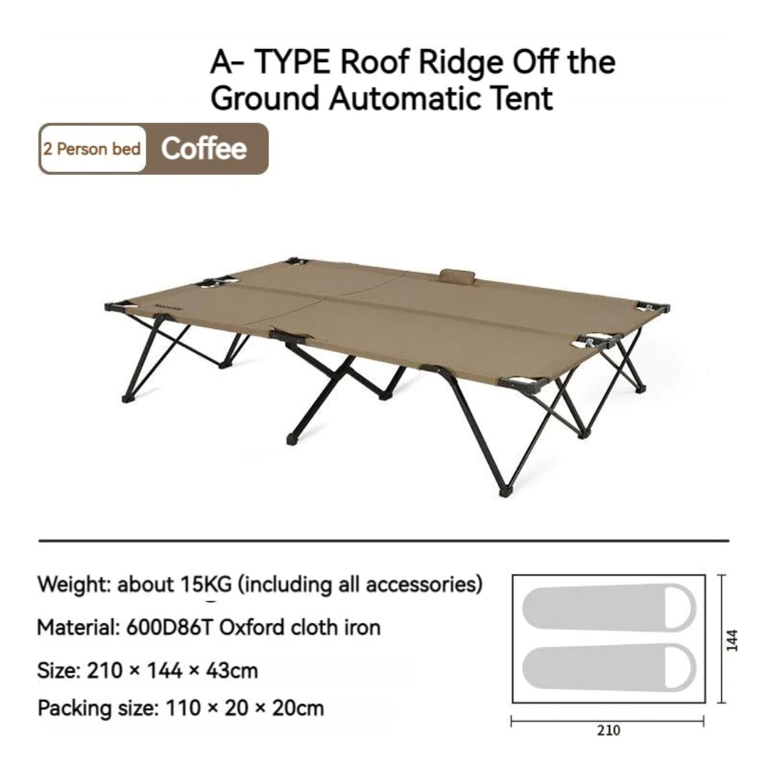 A-Type Roof Off The Ground 2-Person Automatic Tent