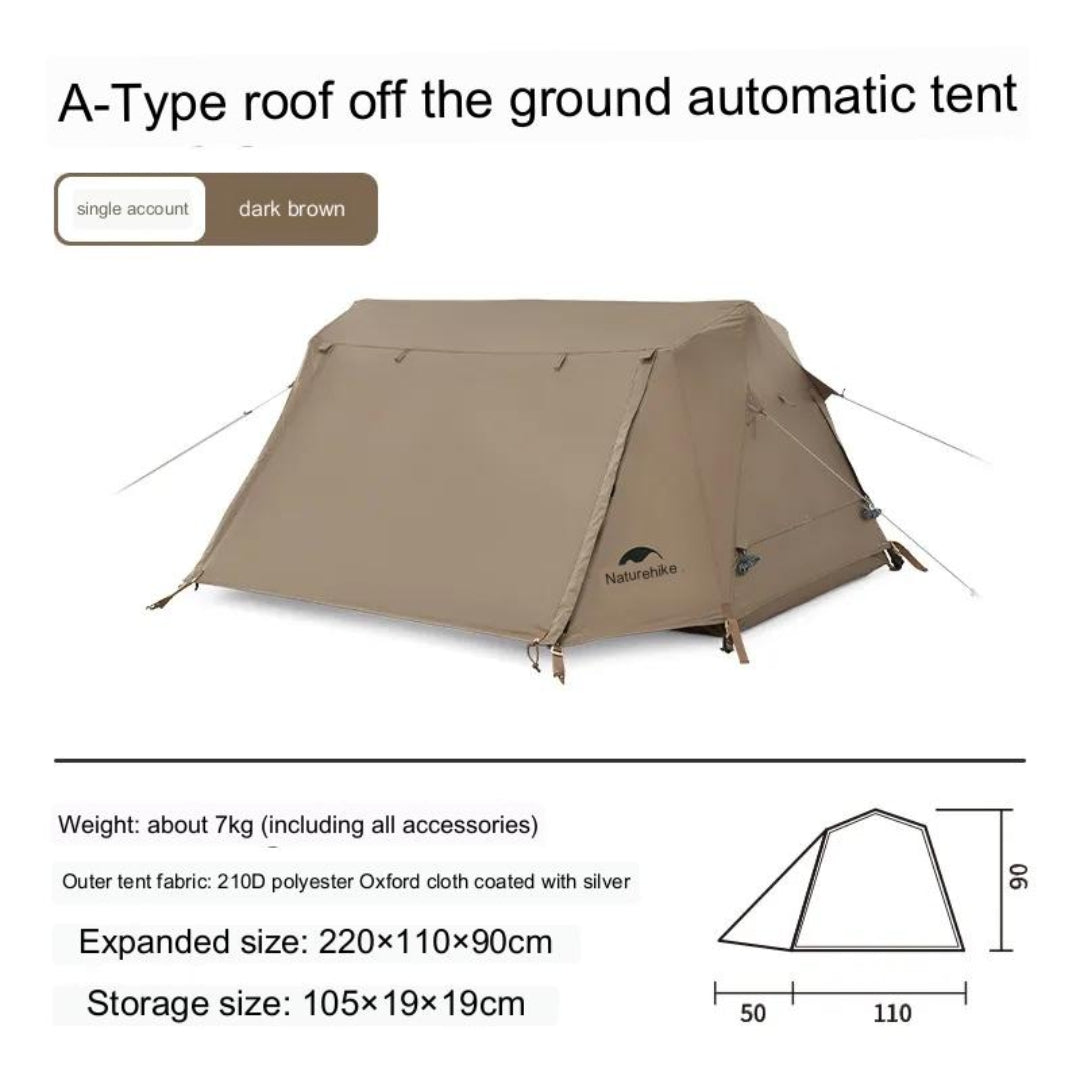 A-Type Roof Off The Ground 2-Person Automatic Tent