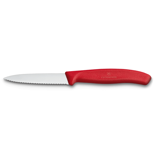 Swiss Classic Wavy Paring Knife Red 8cm boatyardmalaysia