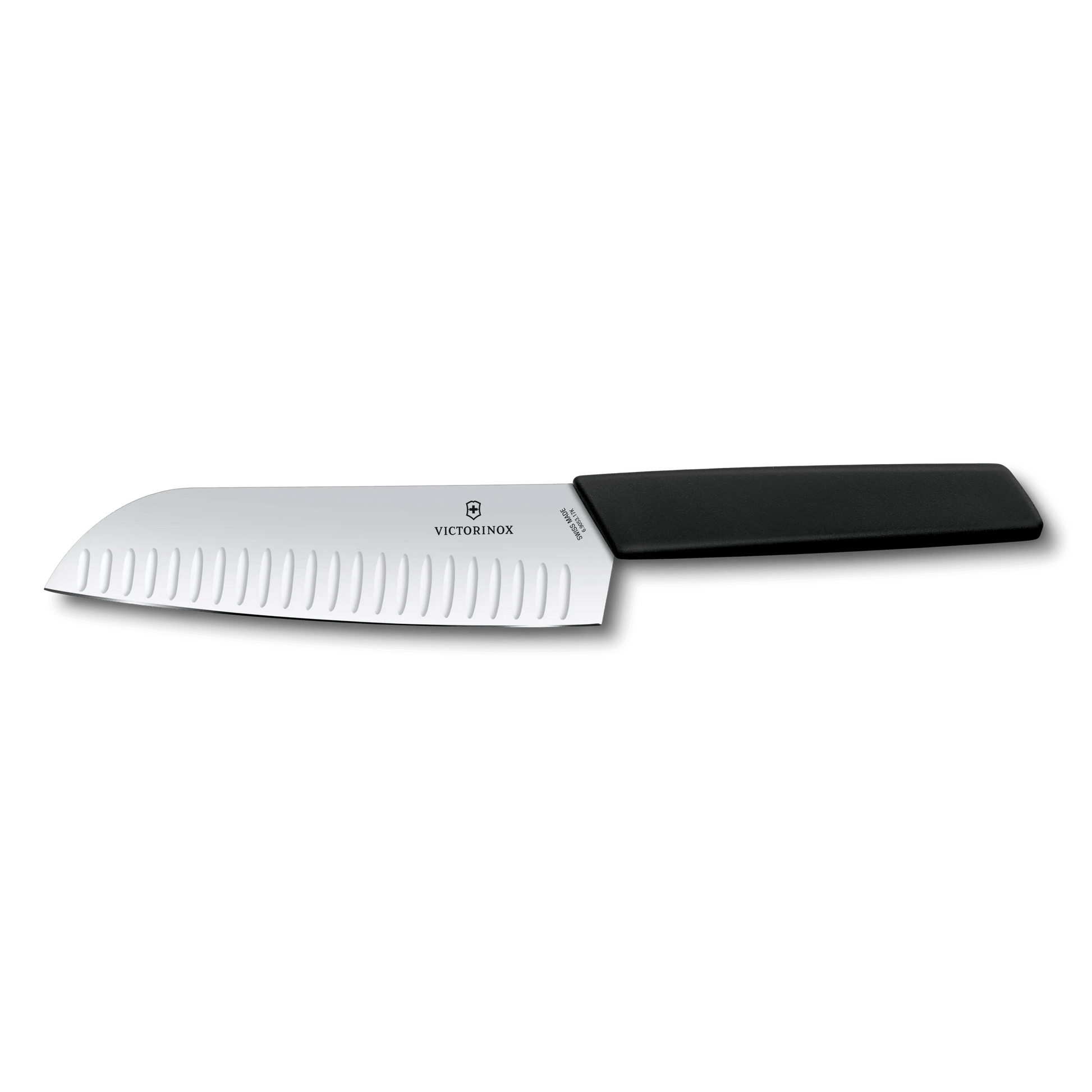 Swiss Modern Santoku Knife 17cm Black boatyardmalaysia