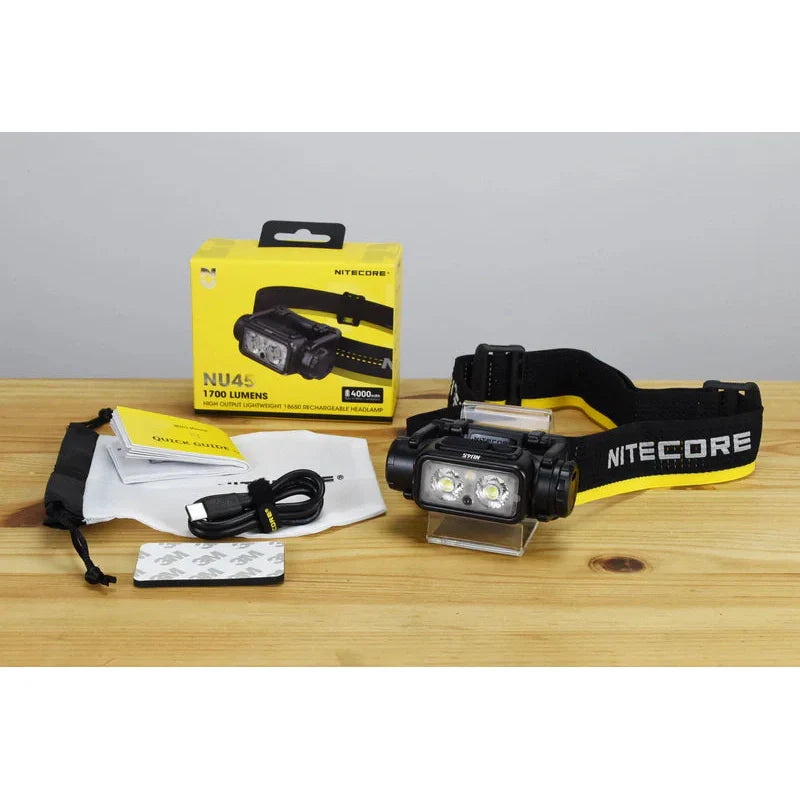 NITECORE NU45 1700L BUILT-IN 4000MAH BATTERY HEADLAMP boatyardmalaysia