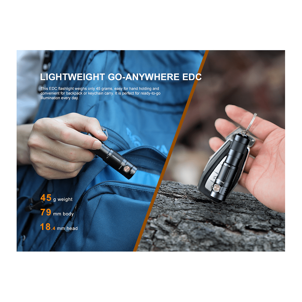 E09R Rechargeable EDC Flashlight boatyardmalaysia