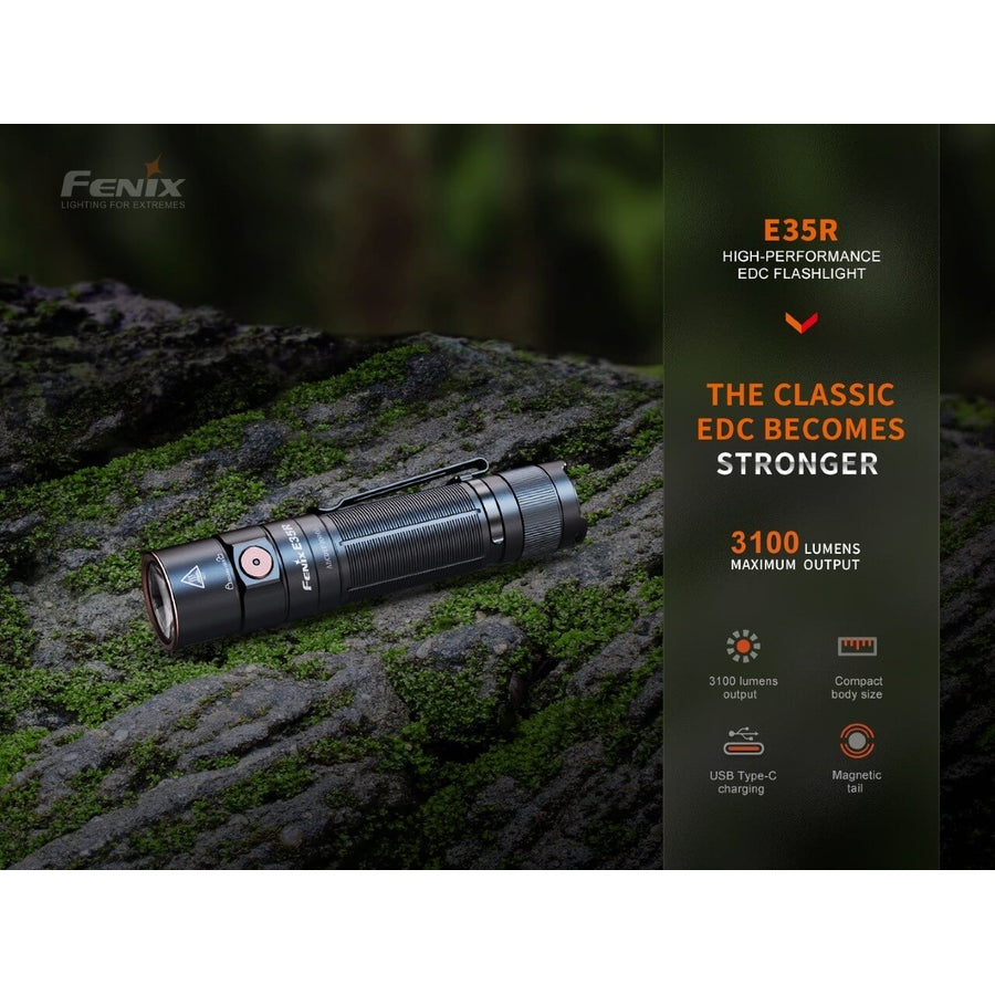 FENIX E35R 3100L FLASHLIGHT + AOD-S V2.0 KIT boatyardmalaysia