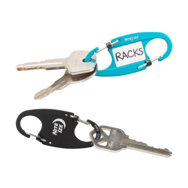 NITE IZE IDENTIKEY SLIDELOCK DUAL-BINER 2PC PACK IKSLA-A1-2R6 boatyardmalaysia