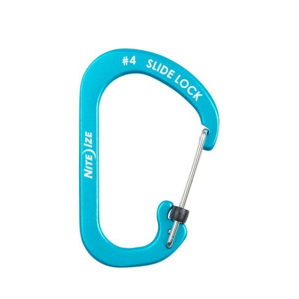 NITE IZE SLIDELOCK CARABINER AL #4 BLUE CSLA4-03-R6 boatyardmalaysia