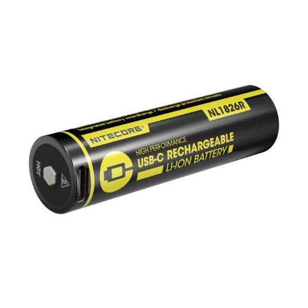 NITECORE 18650 2600MAH TYPE-C LI-ION BATTERY NL1826R boatyardmalaysia