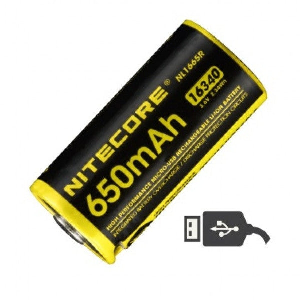 16340 RCR123A USB Recharge Battery NL1665R boatyardmalaysia