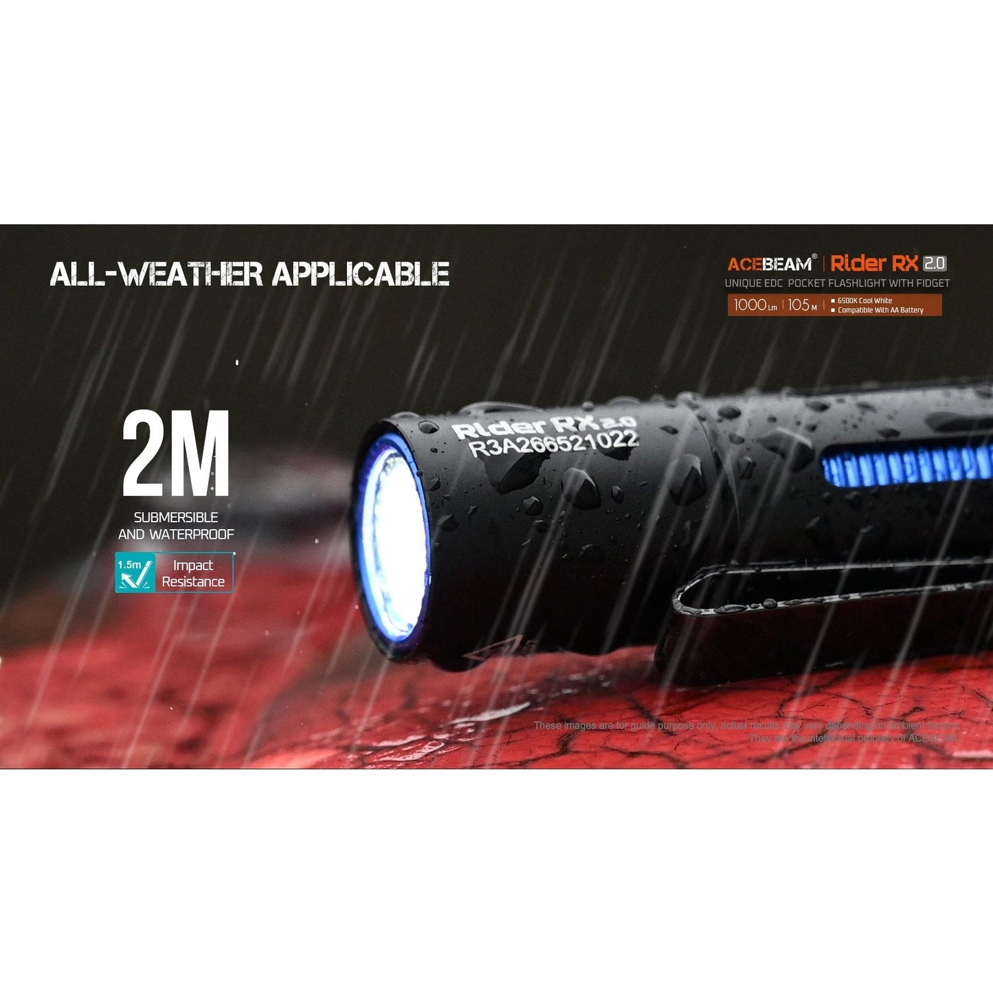 Rider RX 2.0 AA Flashlight boatyardmalaysia