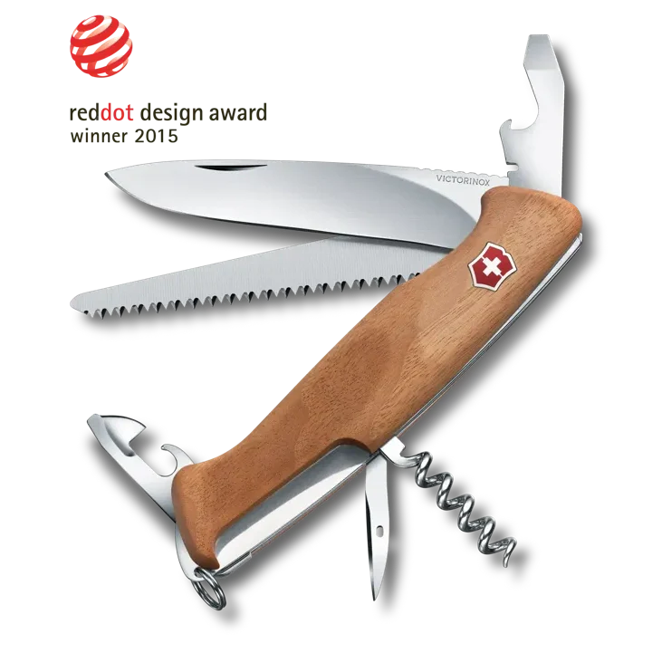 VICTORINOX RANGER WOOD 55 WALNUT 0.9561.63~ boatyardmalaysia