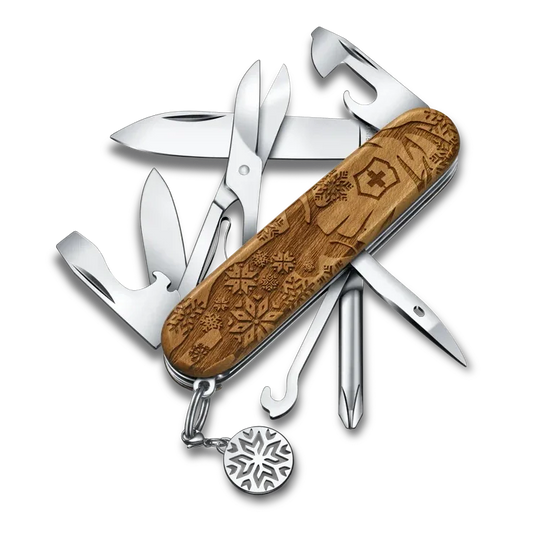 VICTORINOX SUPER TINKER WOOD WINTER MAGIC 2022 1.4701.63E1 boatyardmalaysia