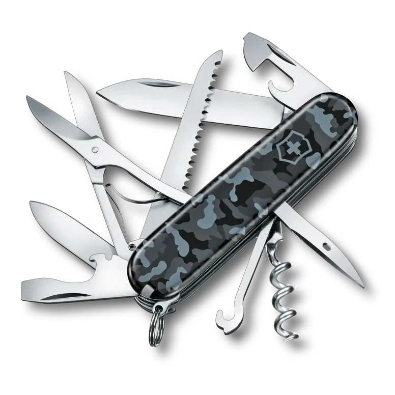 VICTORINOX HUNTSMAN NAVY CAMO MULTITOOL 1.3713.942B1 boatyardmalaysia