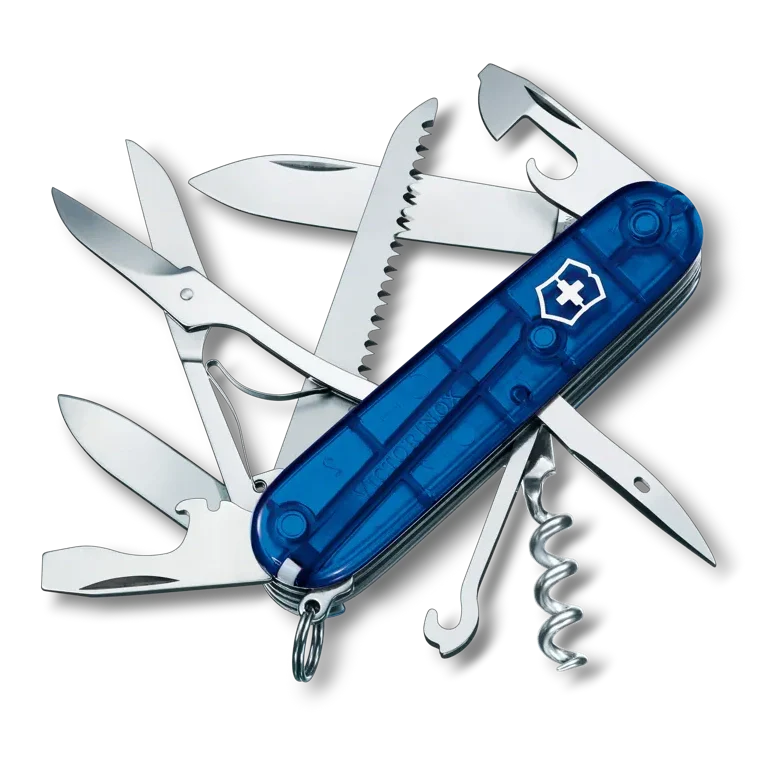 VICTORINOX HUNTSMAN BLUE TRANS 1.3713.T2B1 boatyardmalaysia