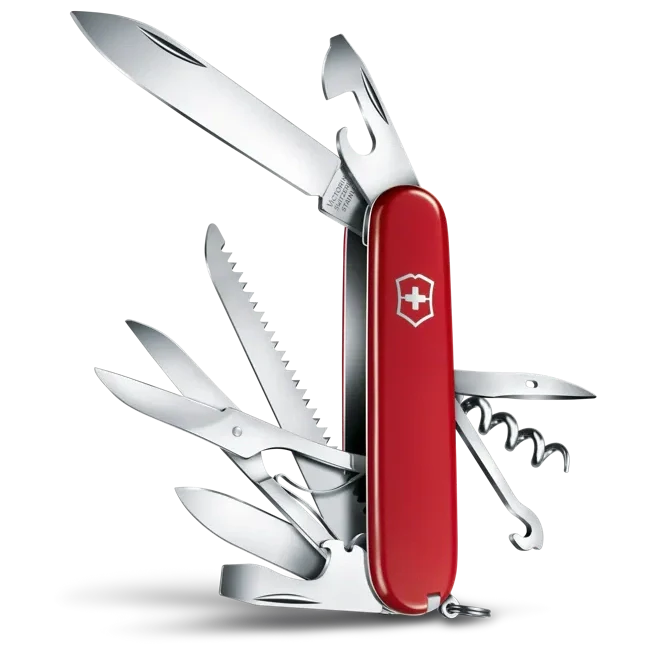 VICTORINOX HUNTSMAN RED TRANS 1.3713.TB1 boatyardmalaysia