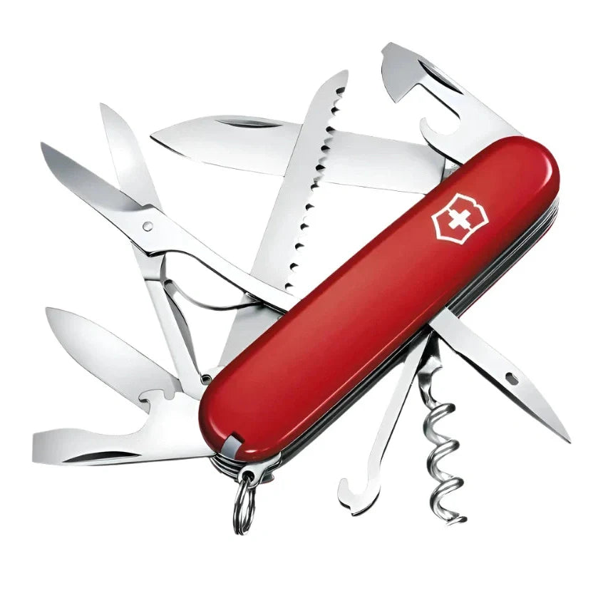 VICTORINOX HUNTSMAN RED TRANS 1.3713.TB1 boatyardmalaysia