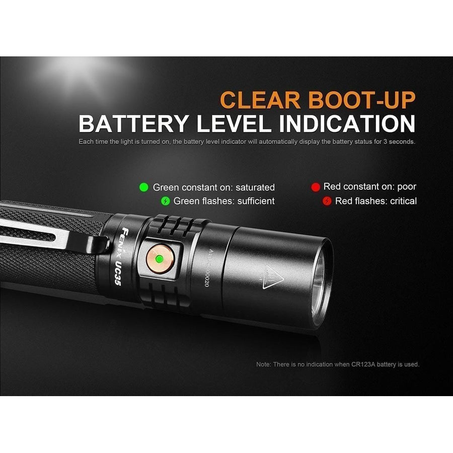 Fenix UC35 V2.0 USB Rechargeable Flashlight boatyardmalaysia