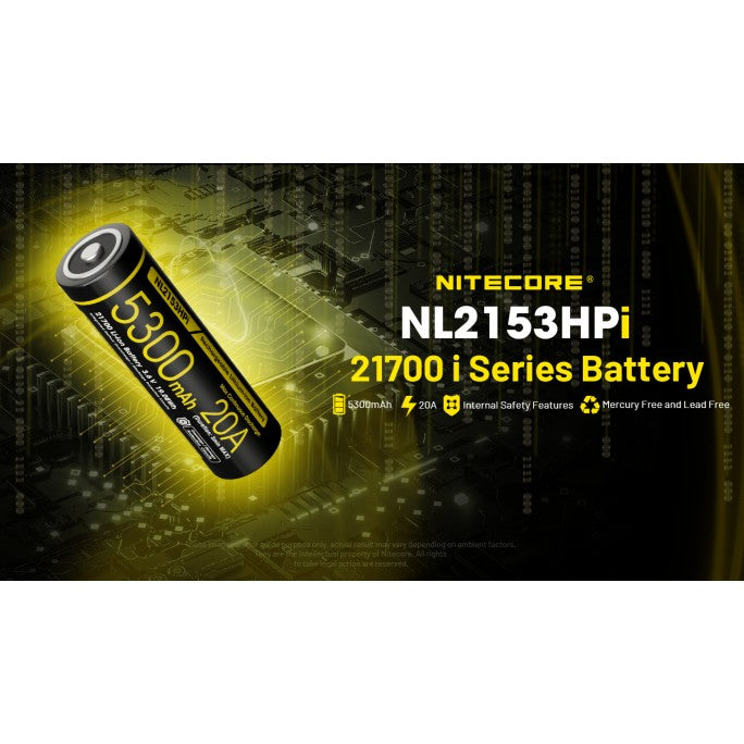 21700 5300mah 20A Custom Battery NL2153HPI boatyardmalaysia