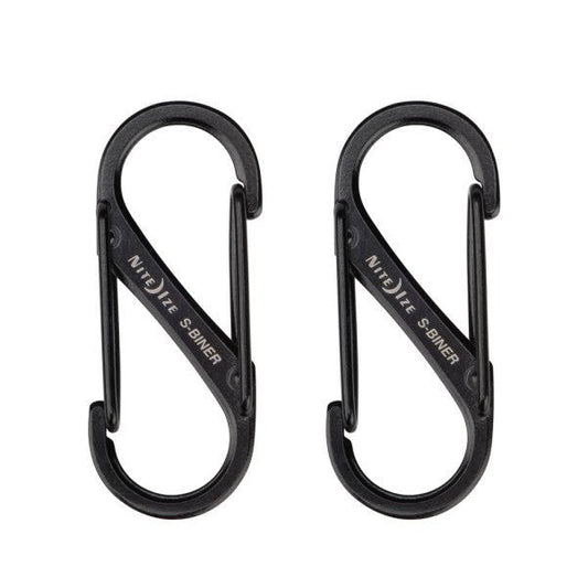 NITE IZE S-BINER DUAL-BINER SS #1 2PC PACK BLACK SB1-2PK-01 boatyardmalaysia