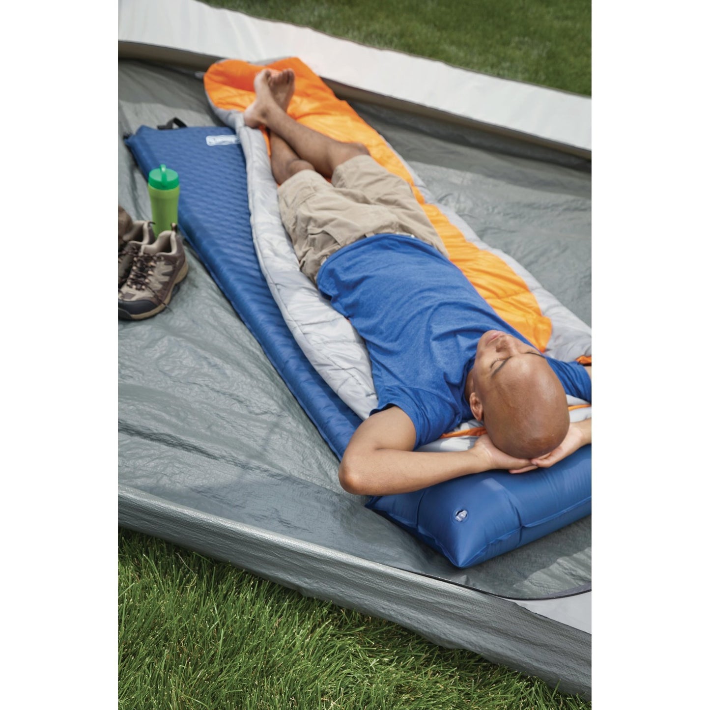 Self-Inflating Sleeping Pad with Pillow, Navy