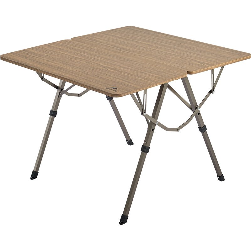 Adjustable Height Folding Table Brown Tables by Naturehike | campsifu