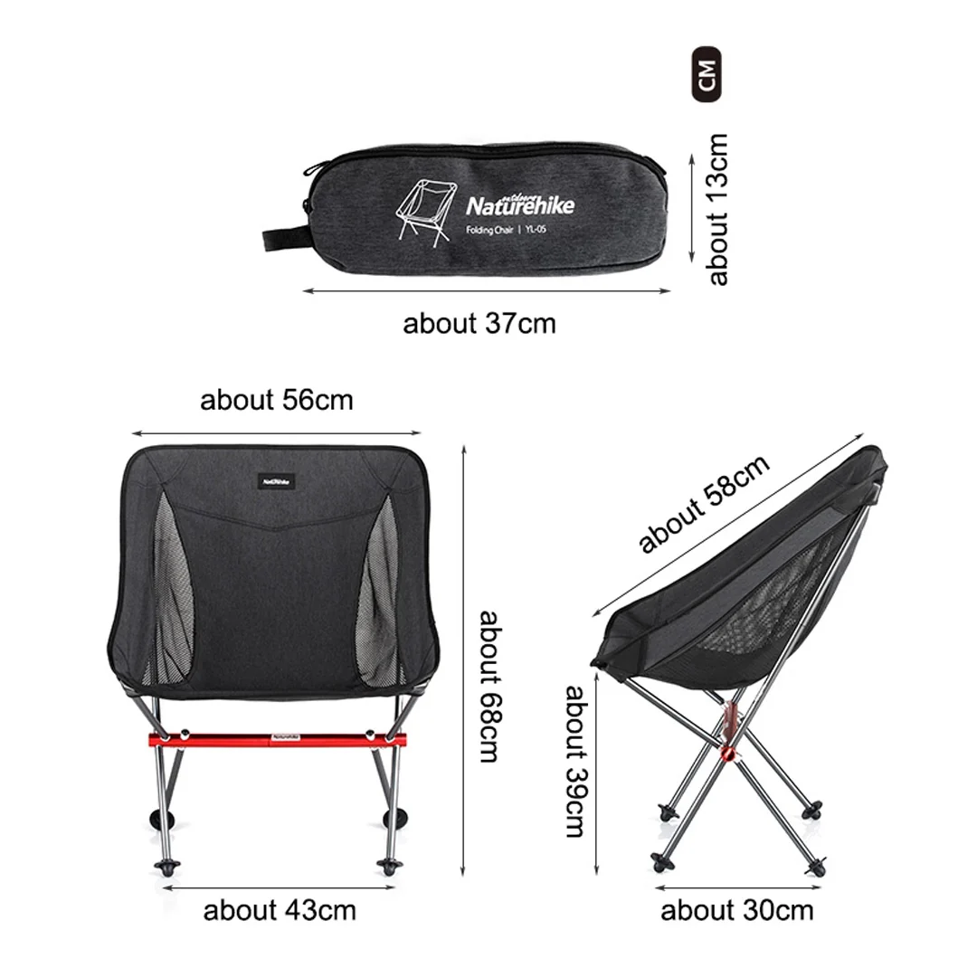 Aluminium Folding Moon Chair Chairs by Naturehike | campsifu