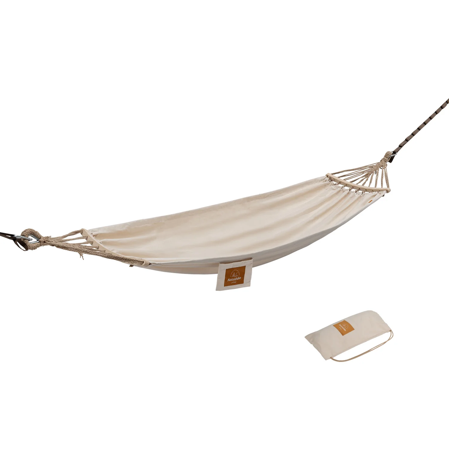 Anti-Rollover Canvas Hammock Beige Hammocks by Naturehike | campsifu