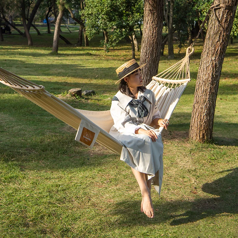 Anti-Rollover Canvas Hammock Hammocks by Naturehike | campsifu