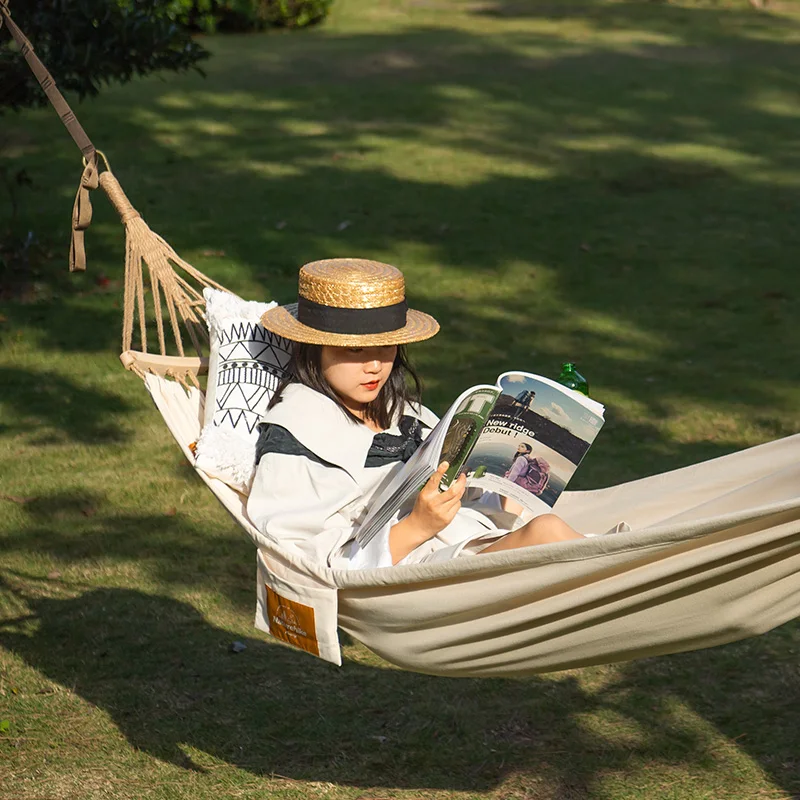 Anti-Rollover Canvas Hammock Hammocks by Naturehike | campsifu