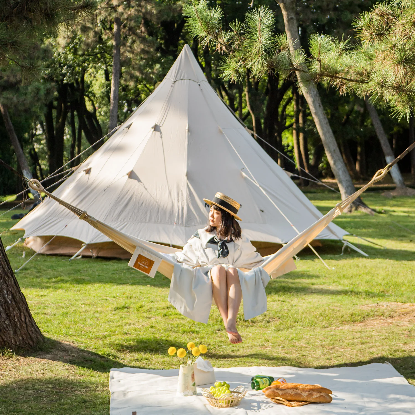 Anti-Rollover Canvas Hammock Hammocks by Naturehike | campsifu