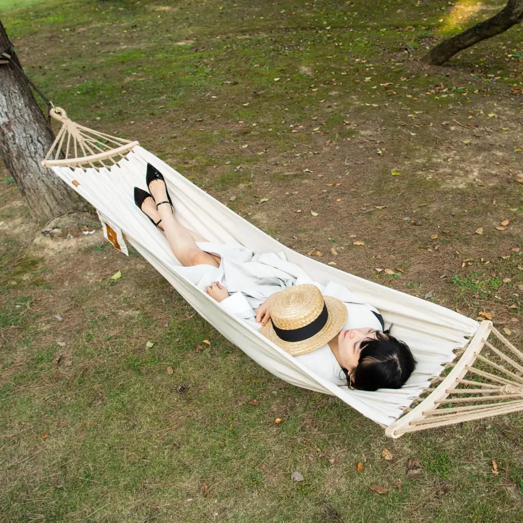 Anti-Rollover Canvas Hammock Hammocks by Naturehike | campsifu