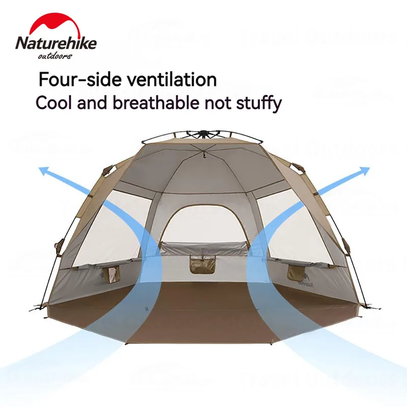 Automatic Beach Tent Brown Tents by Naturehike | campsifu