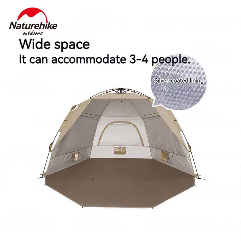 Automatic Beach Tent Brown Tents by Naturehike | campsifu