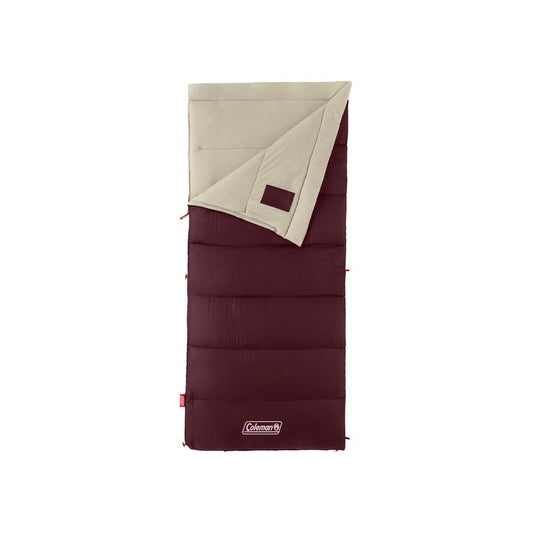 Autumn Glen™ 50°F Sleeping Bag, Maroon Sleeping Bags by Coleman | campsifu