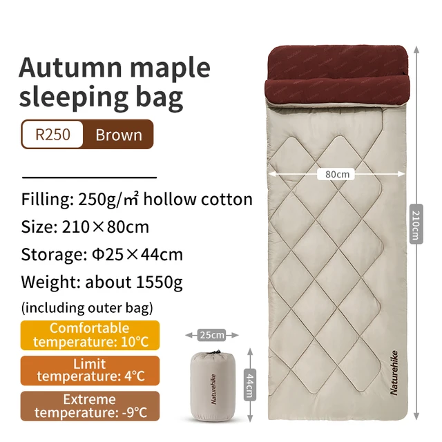 Autumn Maple Sleeping Bag R250 Sleeping Bags by Naturehike | campsifu