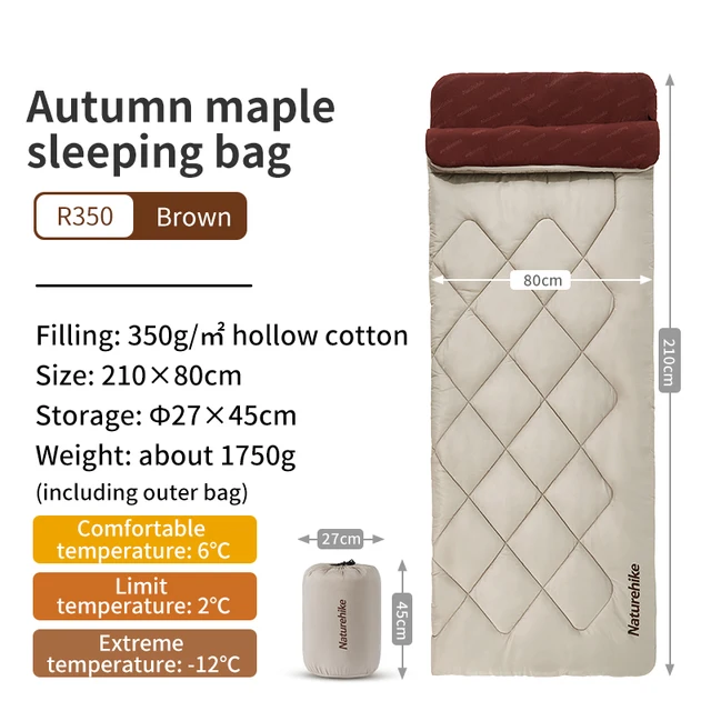 Autumn Maple Sleeping Bag R350 Sleeping Bags by Naturehike | campsifu