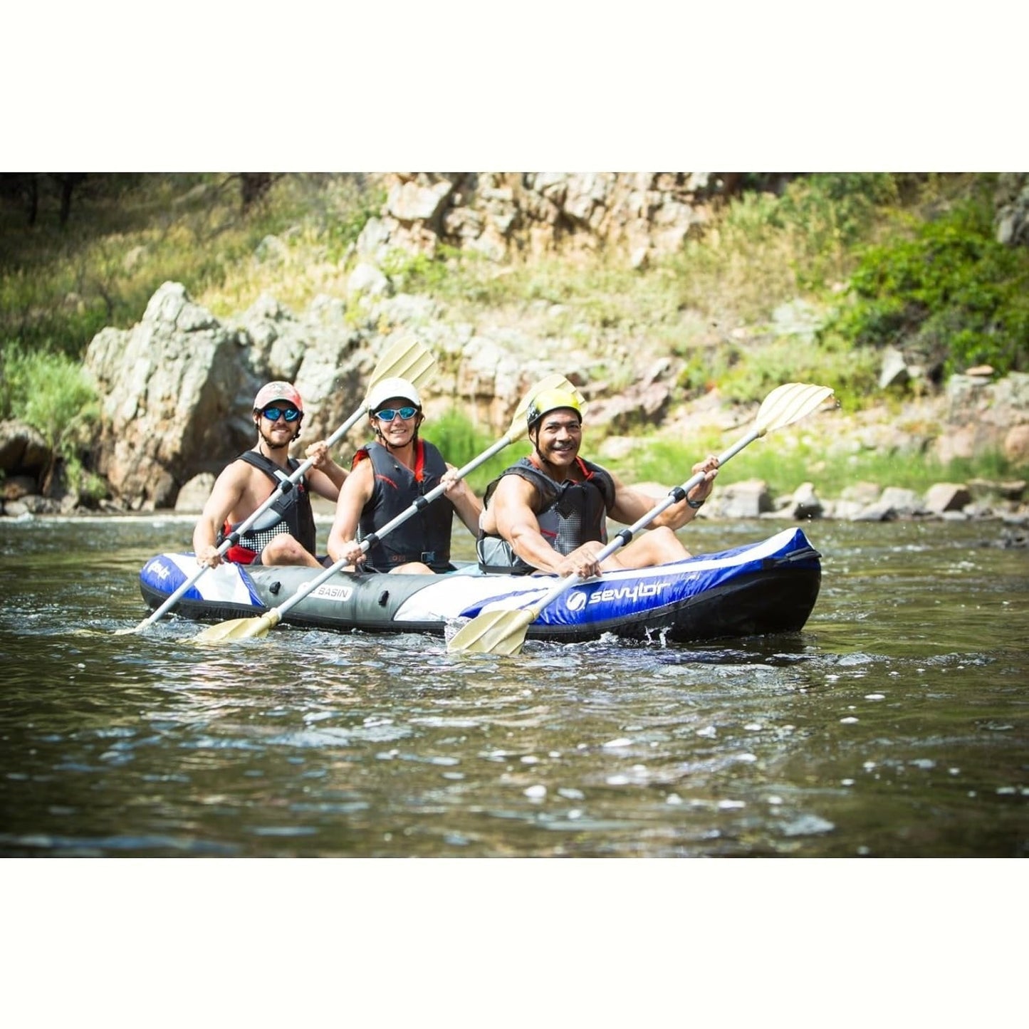 Big Basin™ Inflatable Kayak - 3-Person Inflatable Boats by Sevylor | campsifu