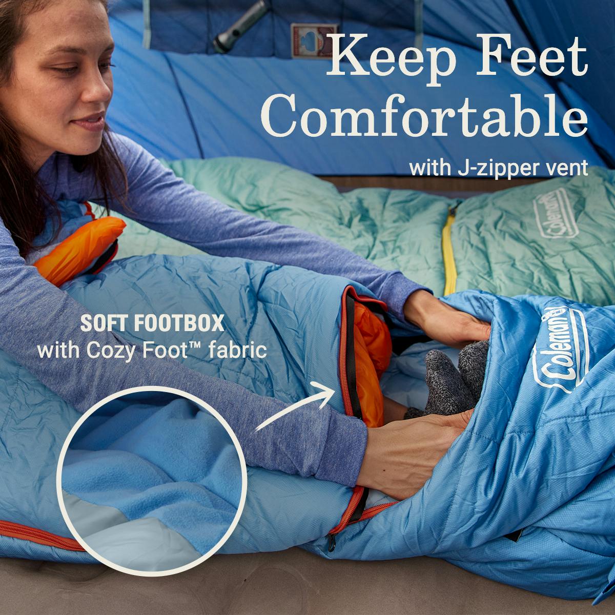 Big Bay™ 0° Mummy Sleeping Bag, Fog Sleeping Bags by Coleman | campsifu