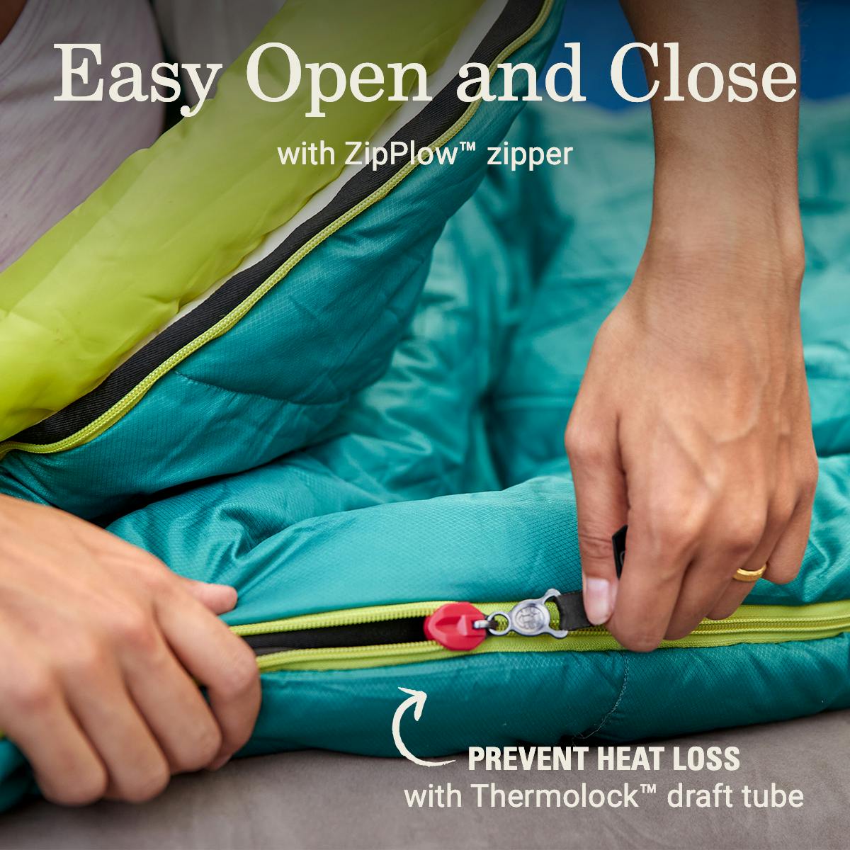 Big Bay™ 40° Big & Tall Contour Sleeping Bag, Green Sleeping Bags by Coleman | campsifu