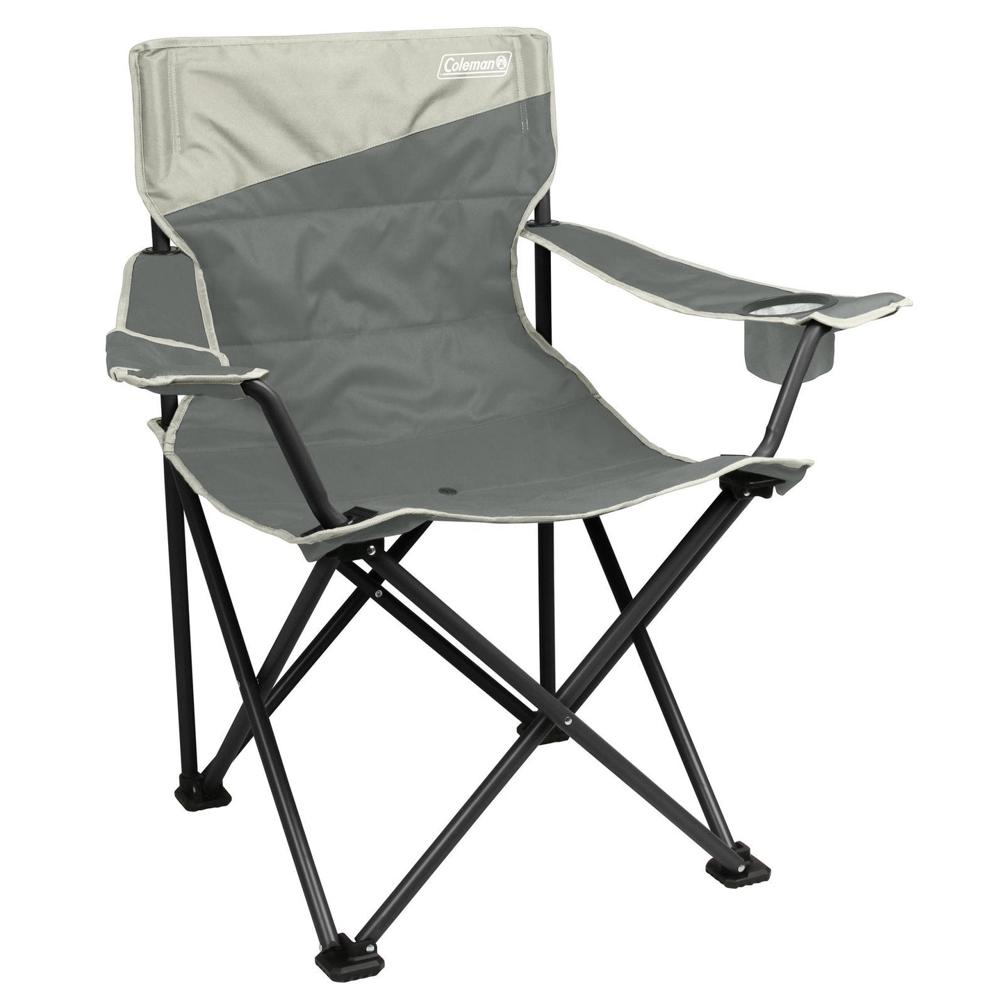 Big & Tall Quad Camping Chair, Grey Chairs by Coleman | campsifu