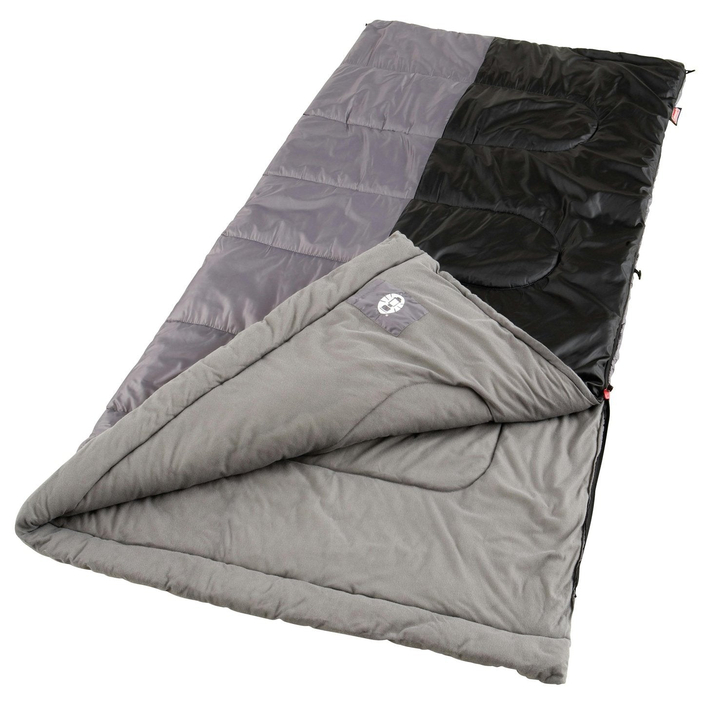 Biscayne™ 40°F Big and Tall Sleeping Bag, Black/Grey Sleeping Bags by Coleman | campsifu