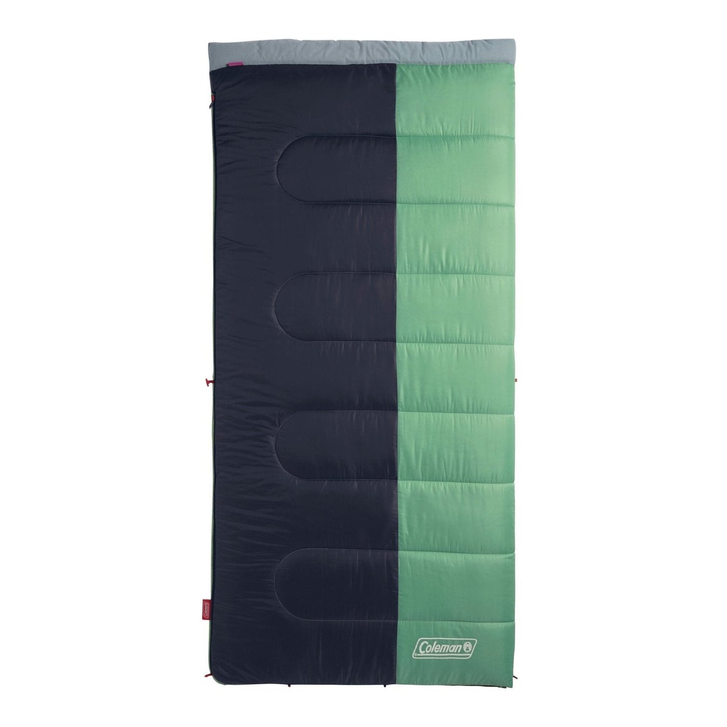 Biscayne™ 40°F Warm Weather Big and Tall Sleeping Bag, Black/Mint Sleeping Bags by Coleman | campsifu