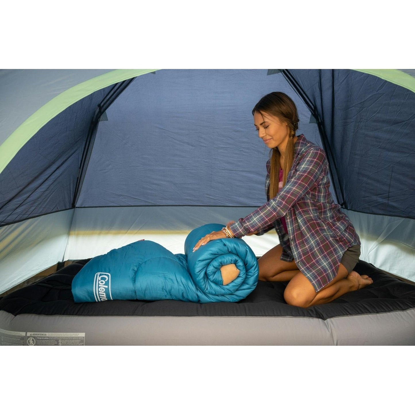 Brazos™ 20°F Sleeping Bag, Blue Sleeping Bags by Coleman | campsifu