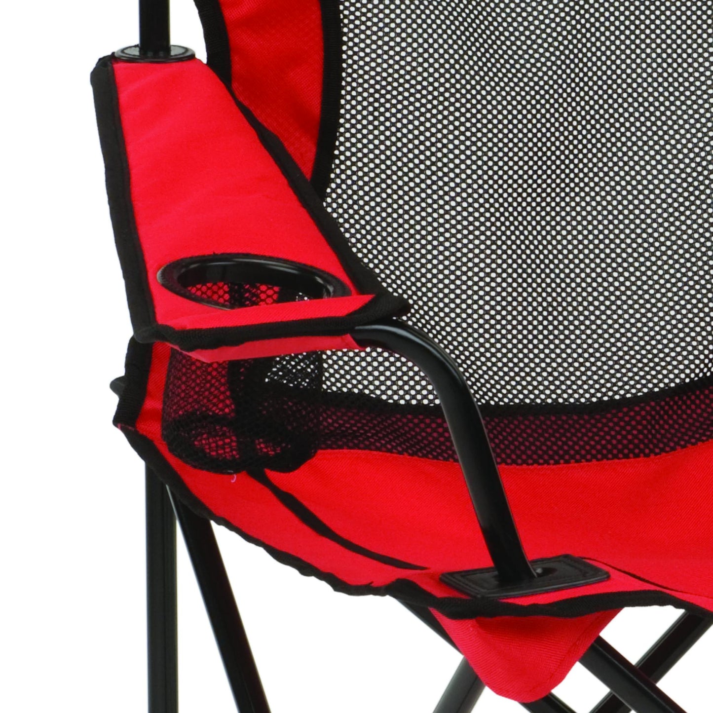 Broadband™ Mesh Quad Chair, Red Chairs by Coleman | campsifu