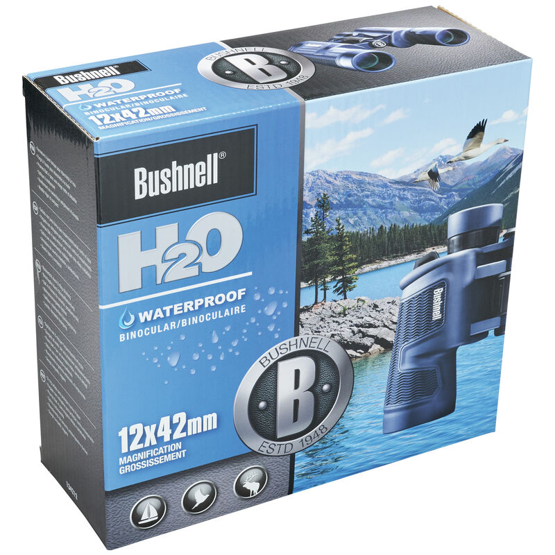 Bushnell H2O 10X42Mm Dark Blue WP/FP Twist Up Eyecups Binoculars by Bushnell | campsifu