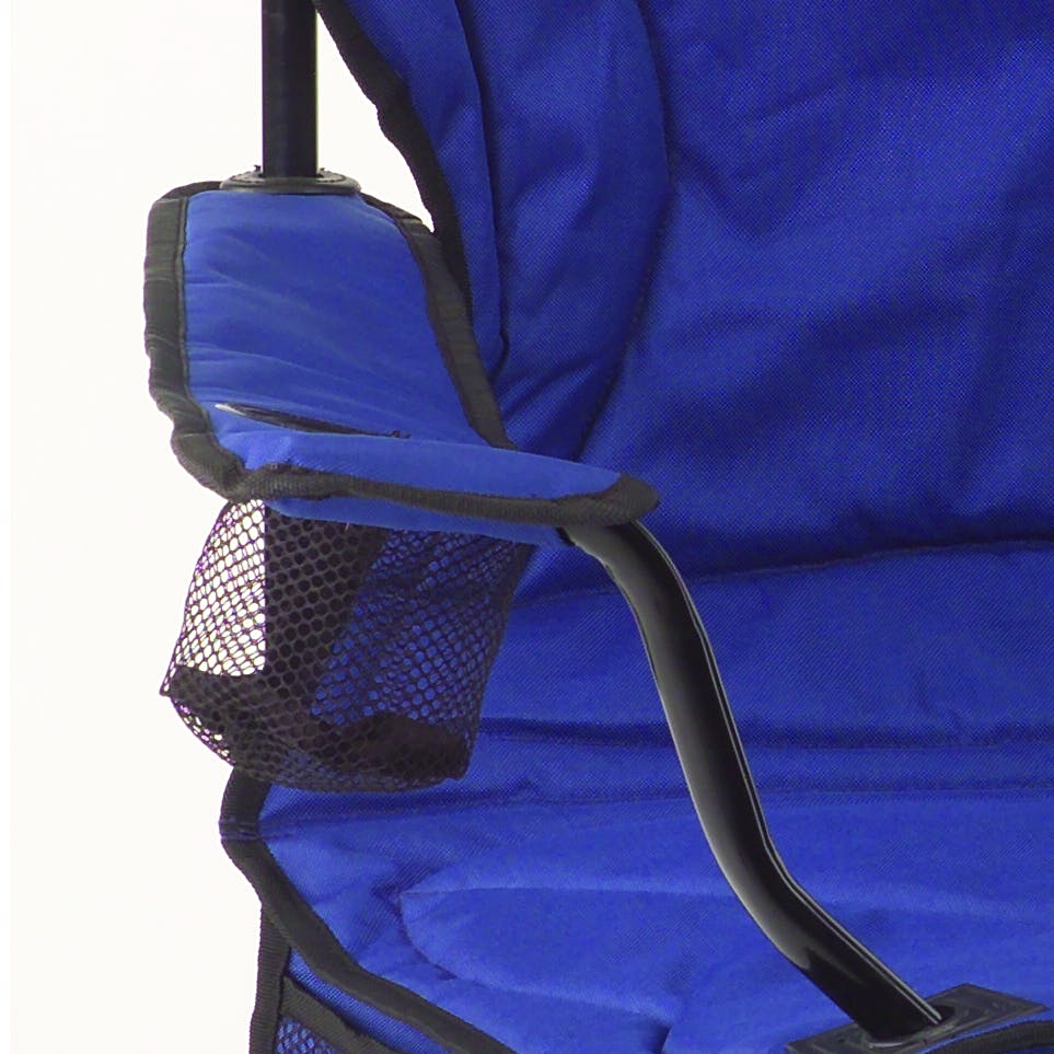 Camping Chair with Built-In 4-Can Cooler, Blue Chairs by Coleman | campsifu