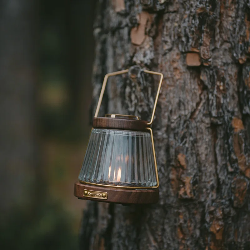 Candle Lamp Walnut Lanterns by Naturehike | campsifu