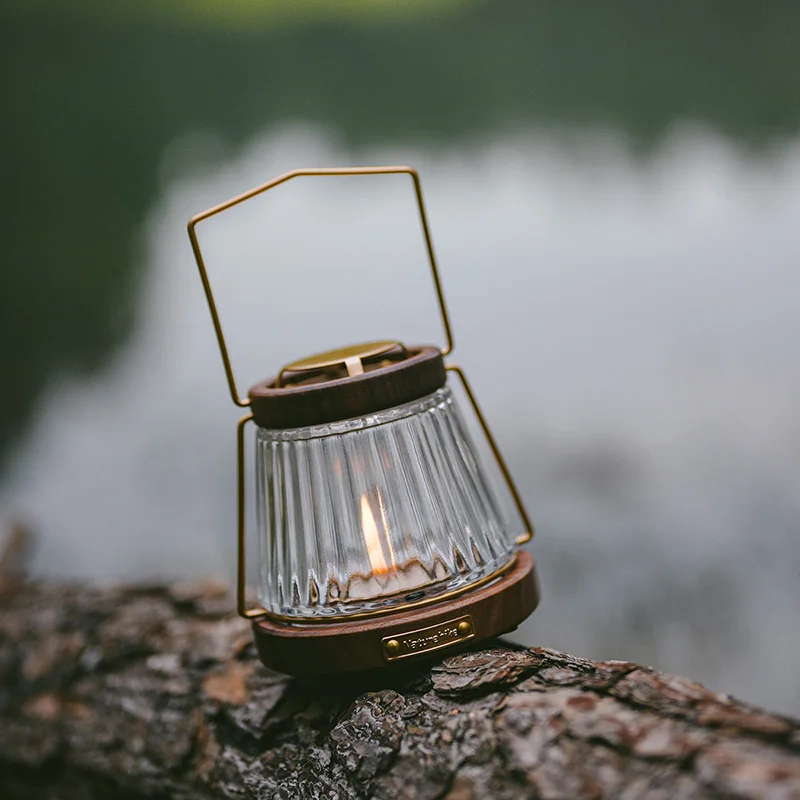 Candle Lamp Walnut Lanterns by Naturehike | campsifu