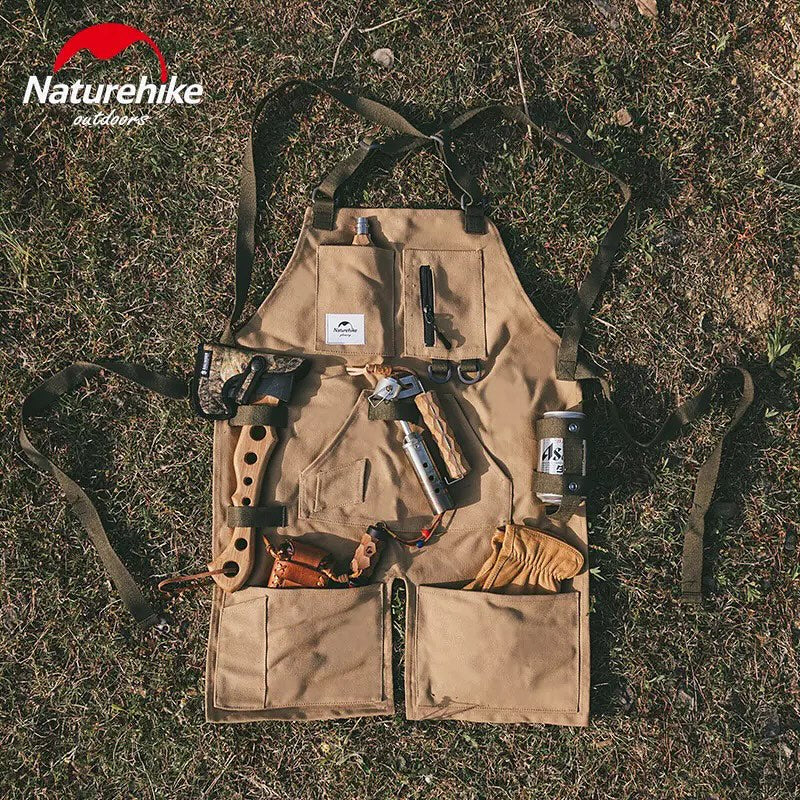 Canvas Outdoor Camping Apron Khaki Aprons by Naturehike | campsifu