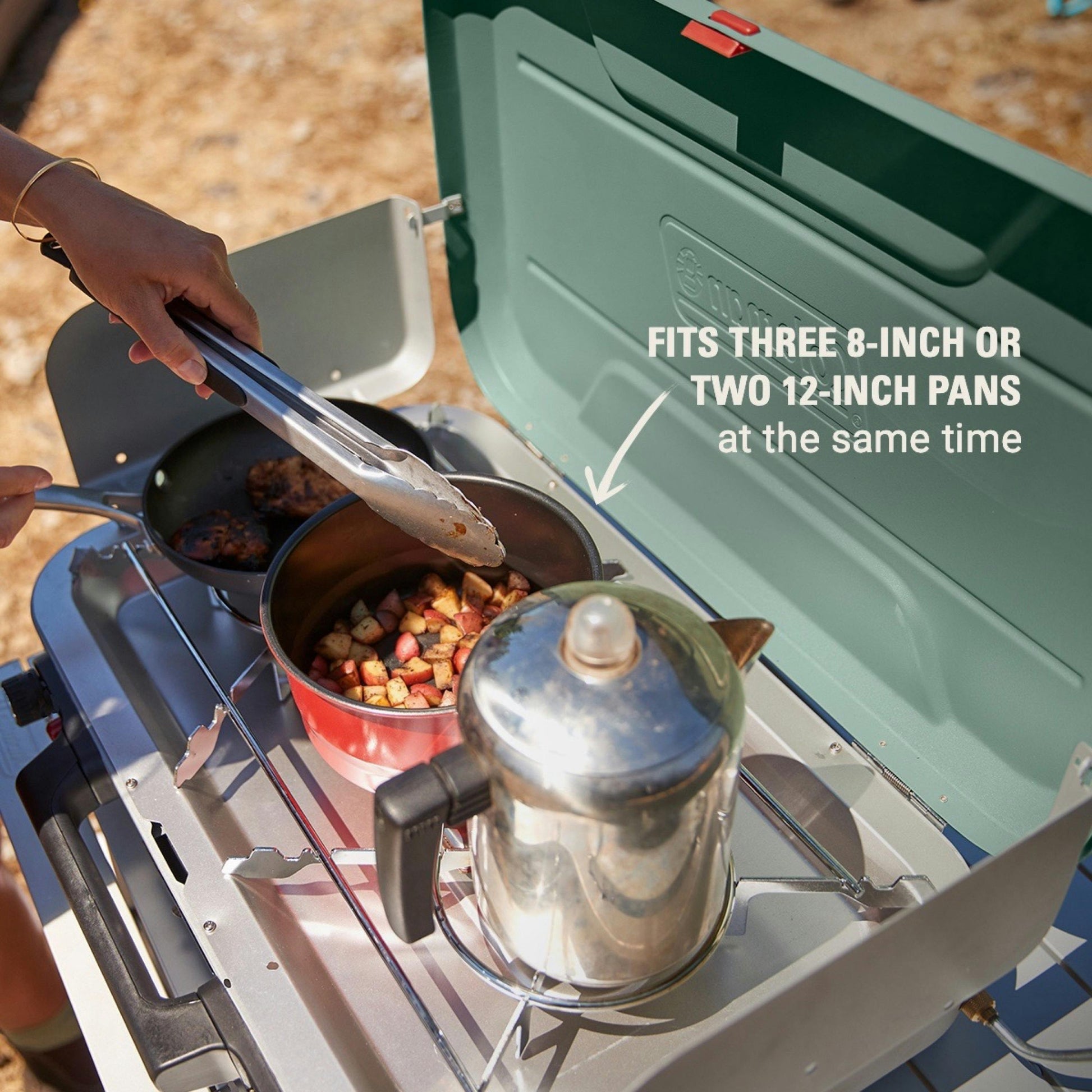 Cascade™ 328 3-Burner Camping Stove, Green Stoves by Coleman | campsifu