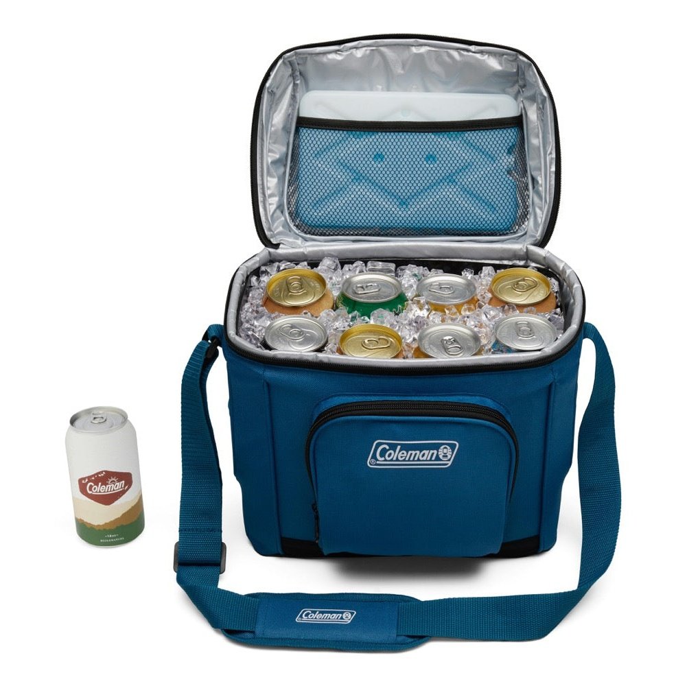 CHILLER™ 16-Can Soft-Sided Portable Cooler, Deep Ocean Soft Coolers by Coleman | campsifu