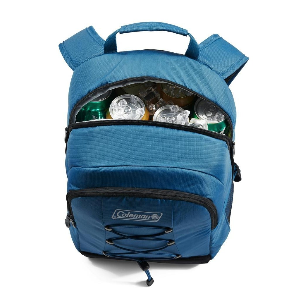 CHILLER™ 28-Can Soft-Sided Backpack Cooler, Deep Ocean Soft Coolers by Coleman | campsifu